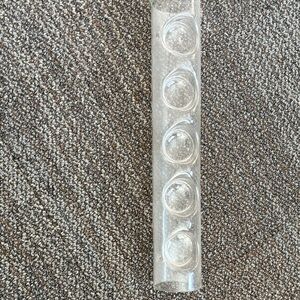 West Elm Clear Glass Candle Holder